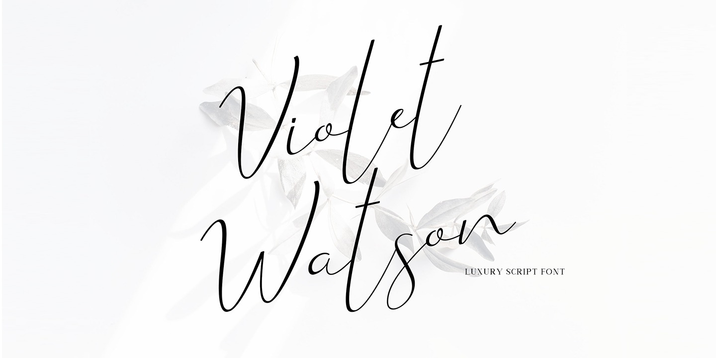 Пример шрифта Violet Watson #1
